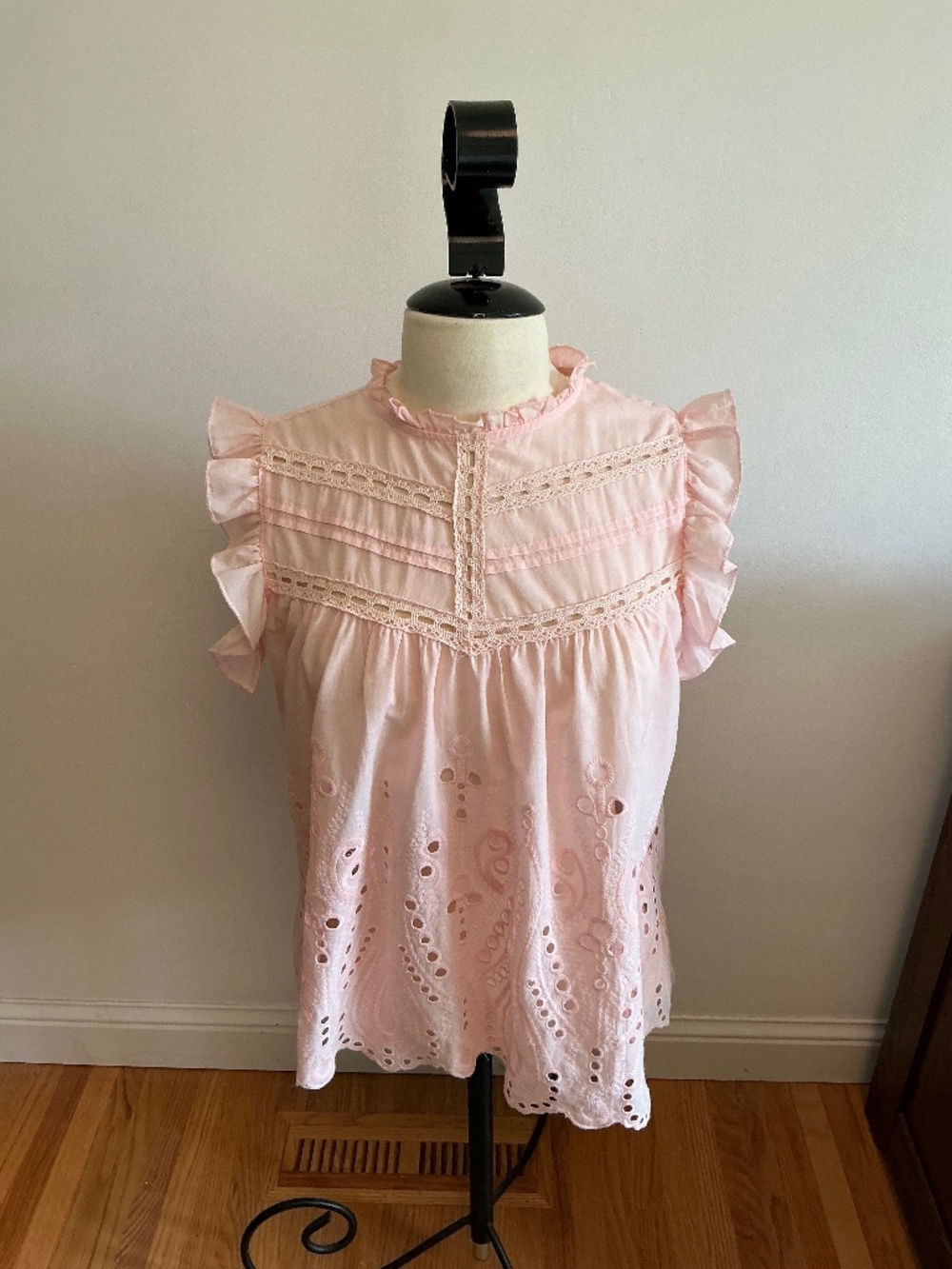 Honey & t, Women’s Top, 100% Cotton, Pink, Sz Medium